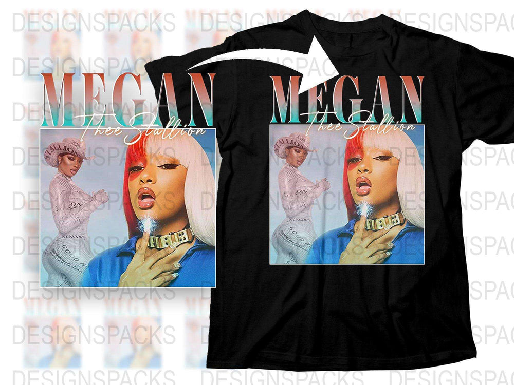 Megan Thee Stallion T-Shirt, Hip Hop Artist Graphic Tee, Music Fan Merch, Bold Fashion Top