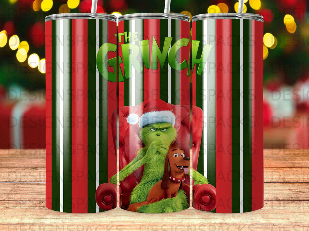 The Grinch Max Dog Christmas Vertical Stripes Holiday product type