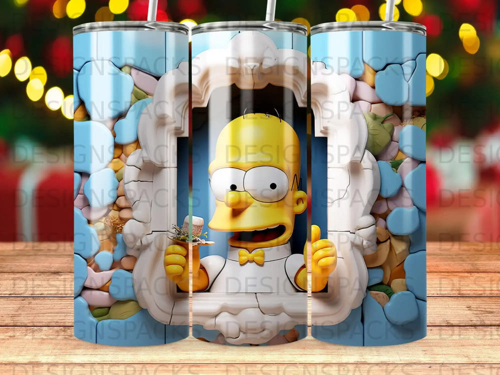 Homer Simpson giving a thumbs up through a window.