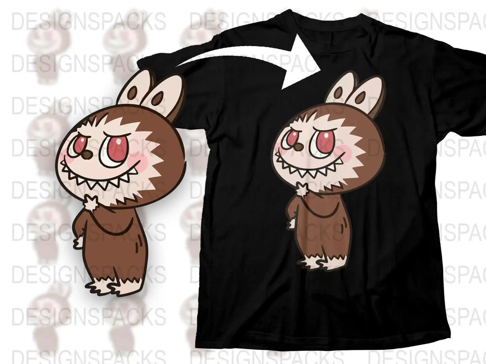 Cute Monster T-Shirt, Funny Creature Graphic Tee, Unisex Cartoon Animal Shirt for All Ages