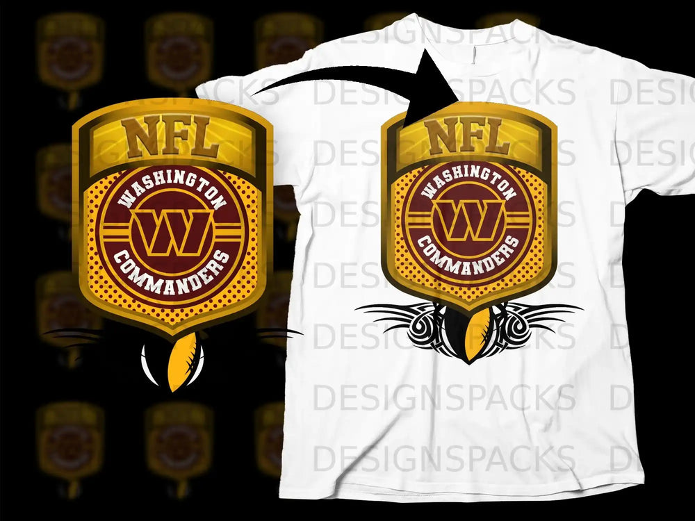 NFL Washington Commanders Logo Graphic T-shirt