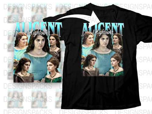 Women's Graphic Tee Vintage Style Actress Portrait Fashion T-Shirt Unique Design