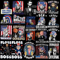Load image into Gallery viewer, 55 4th of July Politics Designs Bundle PNG

