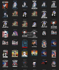 Load image into Gallery viewer, 55 4th of July Politics Designs Bundle PNG designspacks

