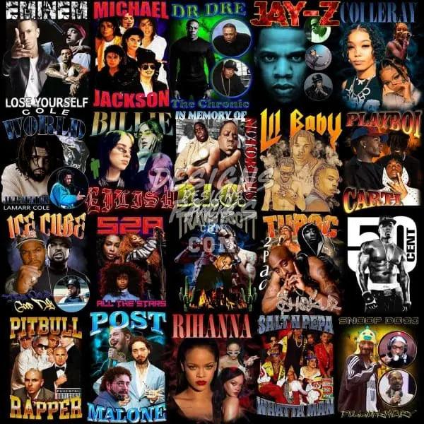 90s Hip Hop Collage
