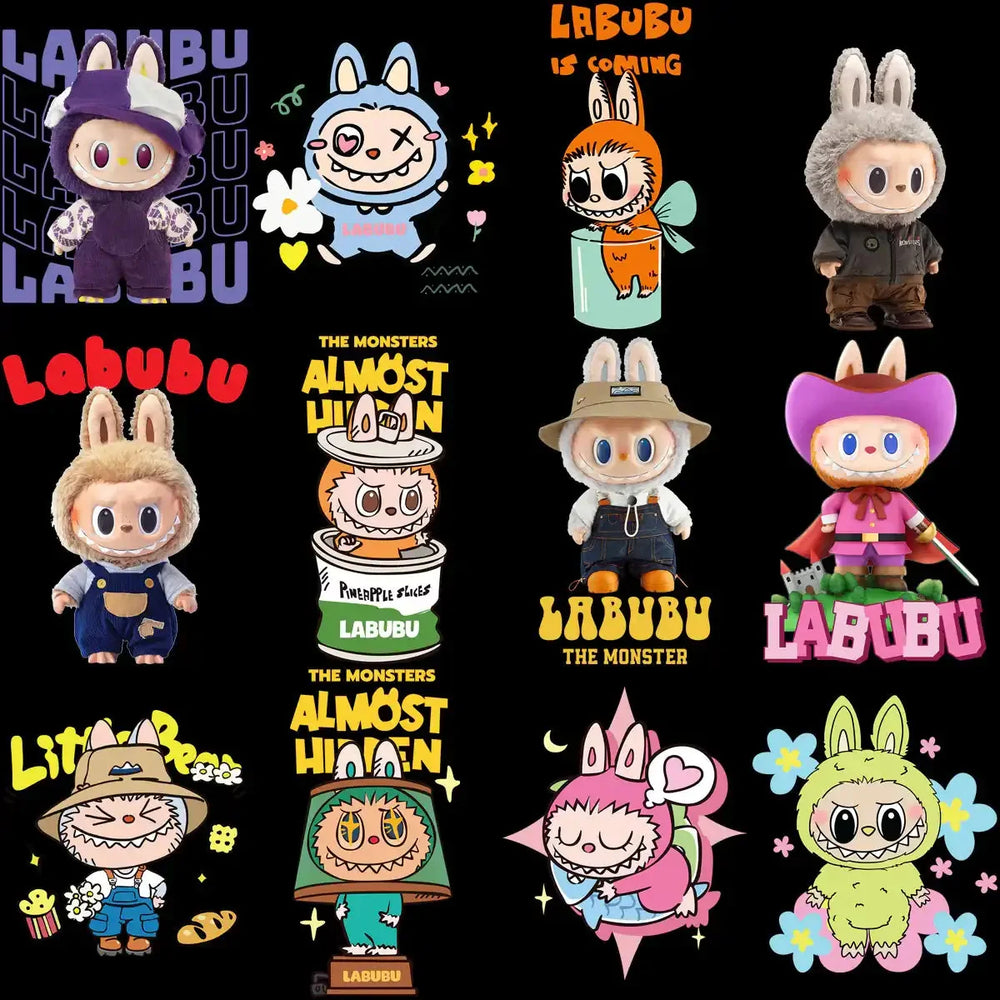 55 Cartoon LABUBU Designs Bundle PNG