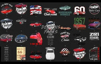 Load image into Gallery viewer, 55 Chevrolet Corvette Designs Bundle PNG
