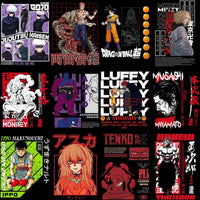 Load image into Gallery viewer, 55 Mixed Anime Best Streetwear Designs Bundle PNG
