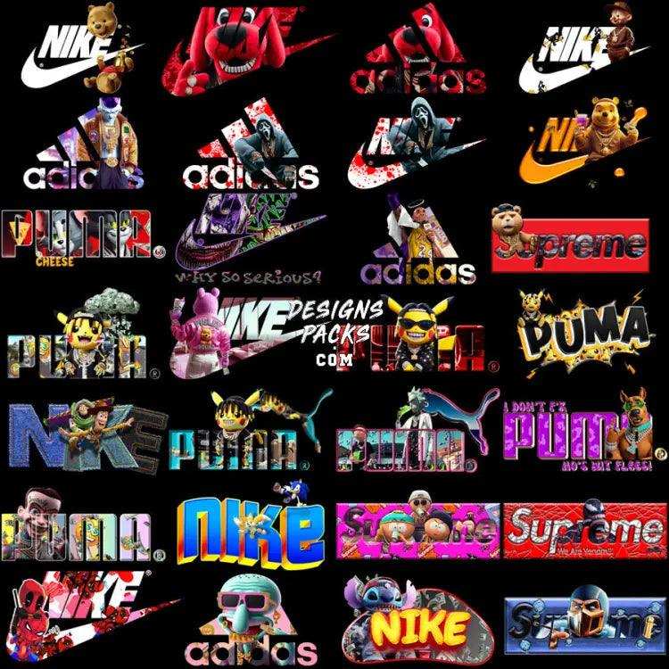 55 Mixed Pop Culture Brand Designs Bundle Png