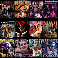 Load image into Gallery viewer, 55 Music Stars Bootleg Artists Mixed Designs Bundle PNG
