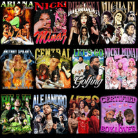 Load image into Gallery viewer, 55 Music Stars Bootleg Artists Mixed Designs Bundle PNG
