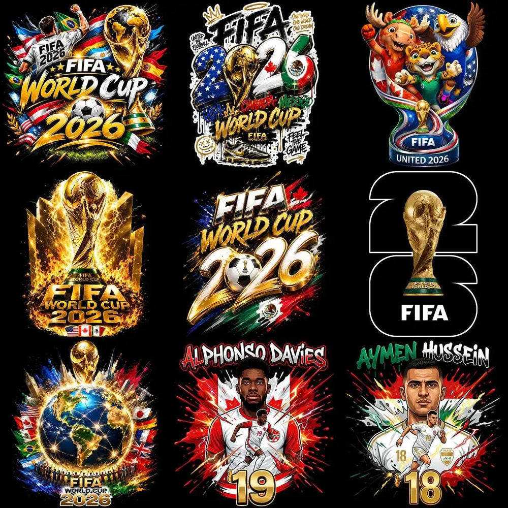 55 Soccer Players World Cup 2026 Teams Football Designs Bundle PNG