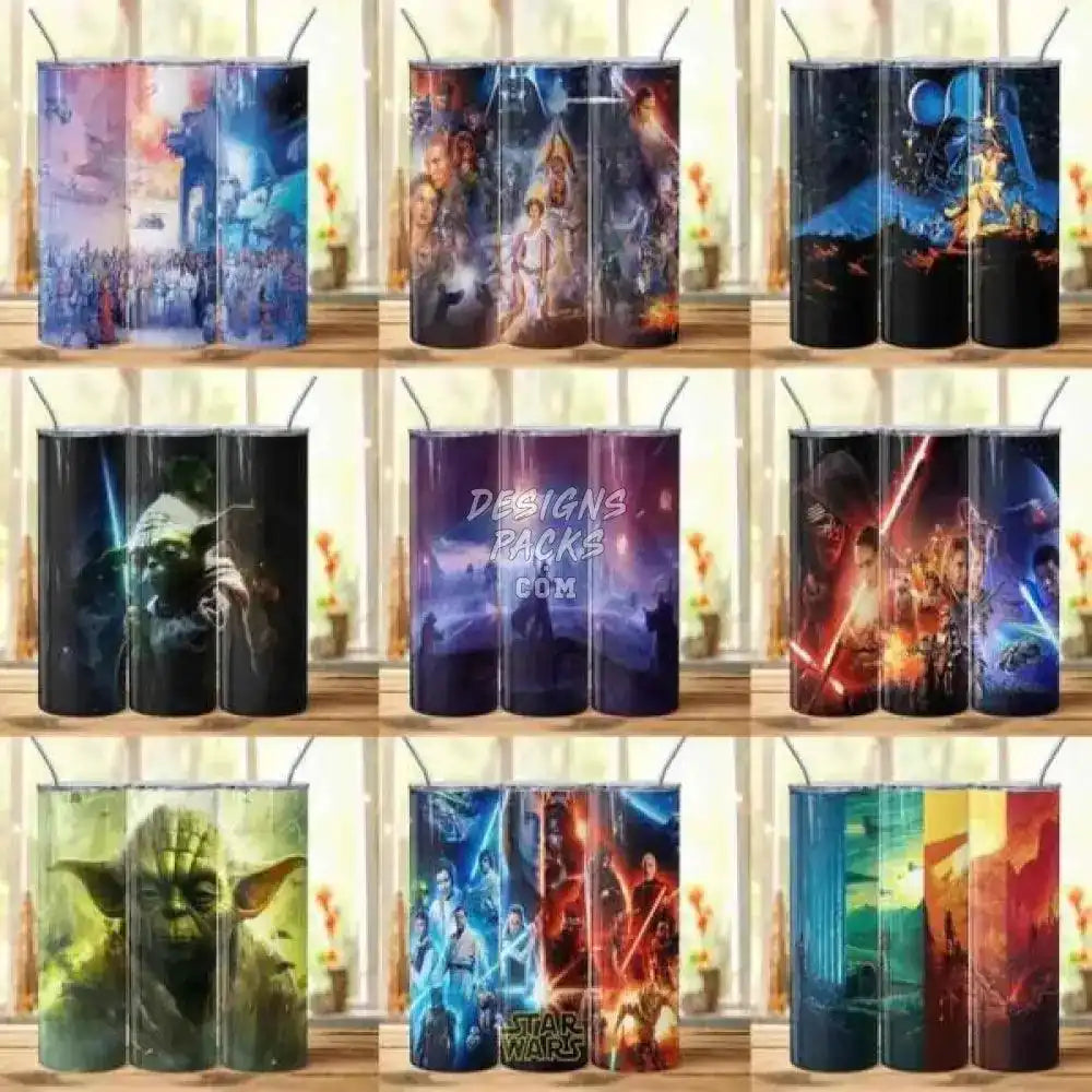 55 Space Series Tumbler Wrap Bundle Png