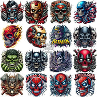 Load image into Gallery viewer, 55 Super Heroes Skull Style Movies Designs Bundle Png
