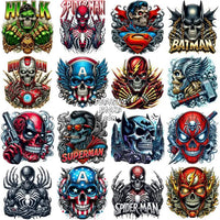 Load image into Gallery viewer, 55 Super Heroes Skull Style Movies Designs Bundle Png
