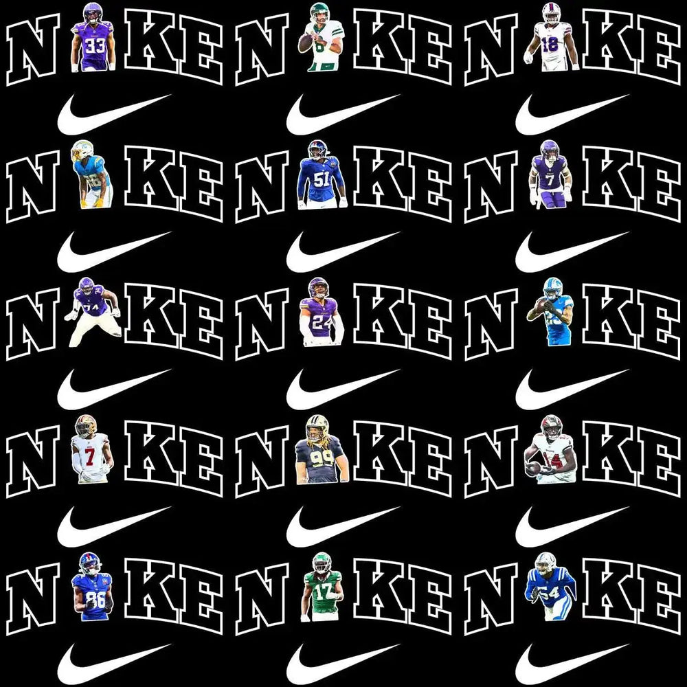 55 Swoosh Players Football Teams Designs Bundle PNG