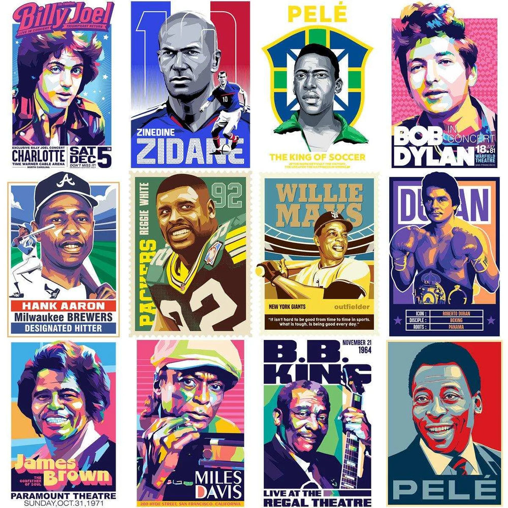 55 World Legends Best Designs Bundle PNG