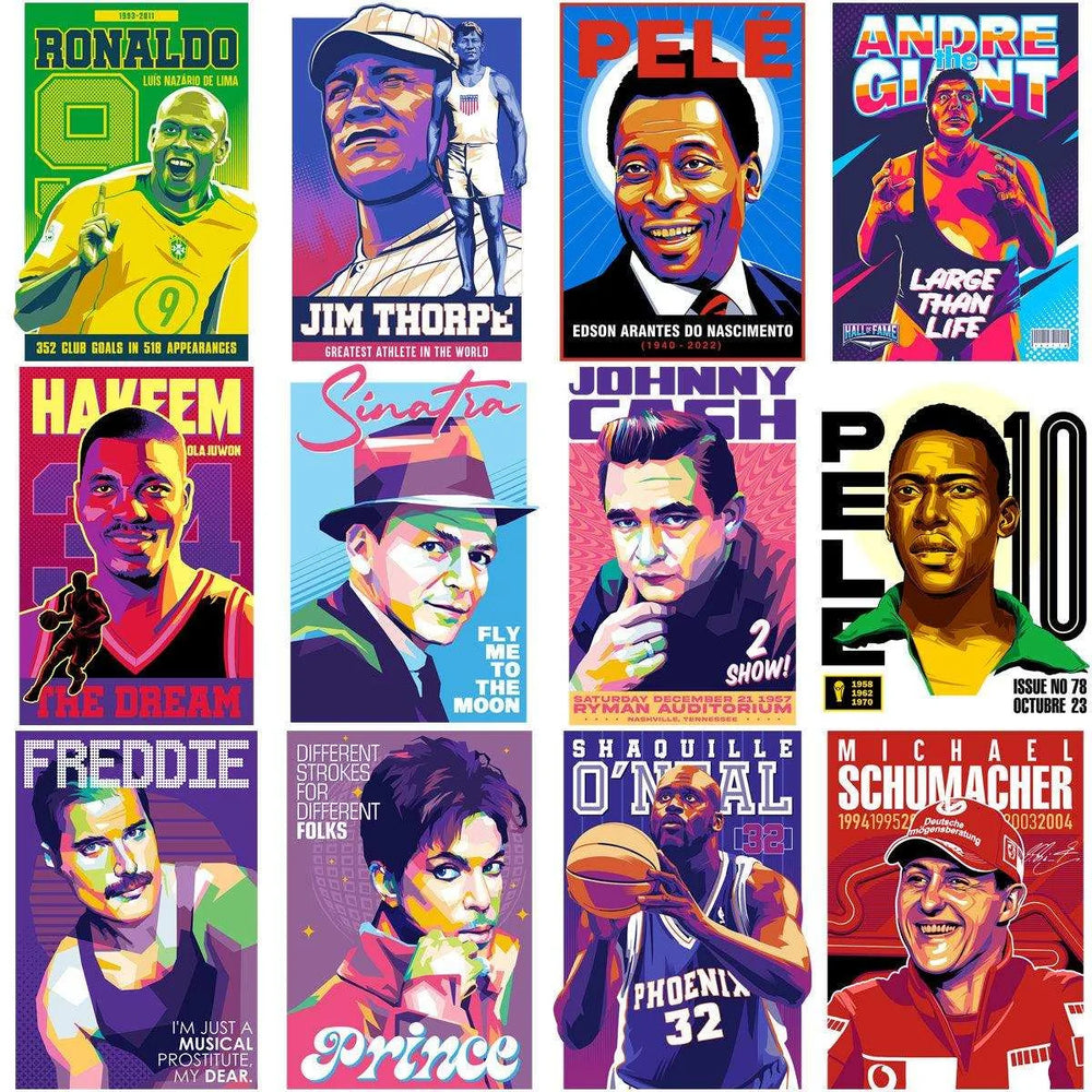 55 World Legends Best Designs Bundle PNG