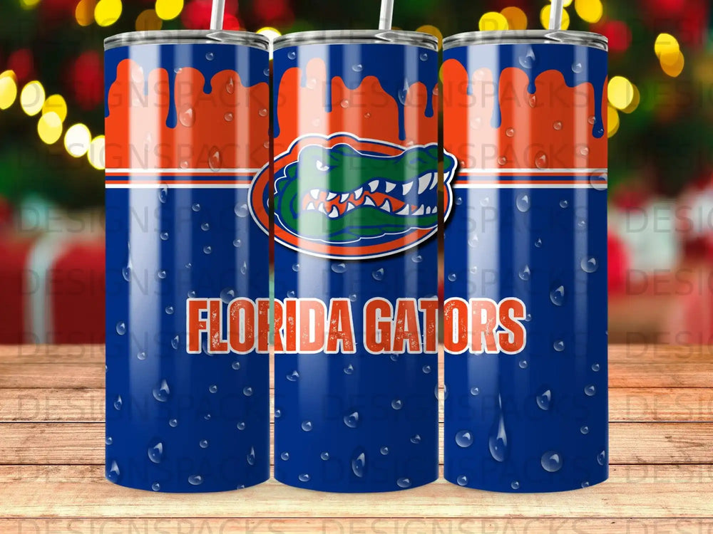 Florida Gators Blue Orange Drip Design Tumbler product type