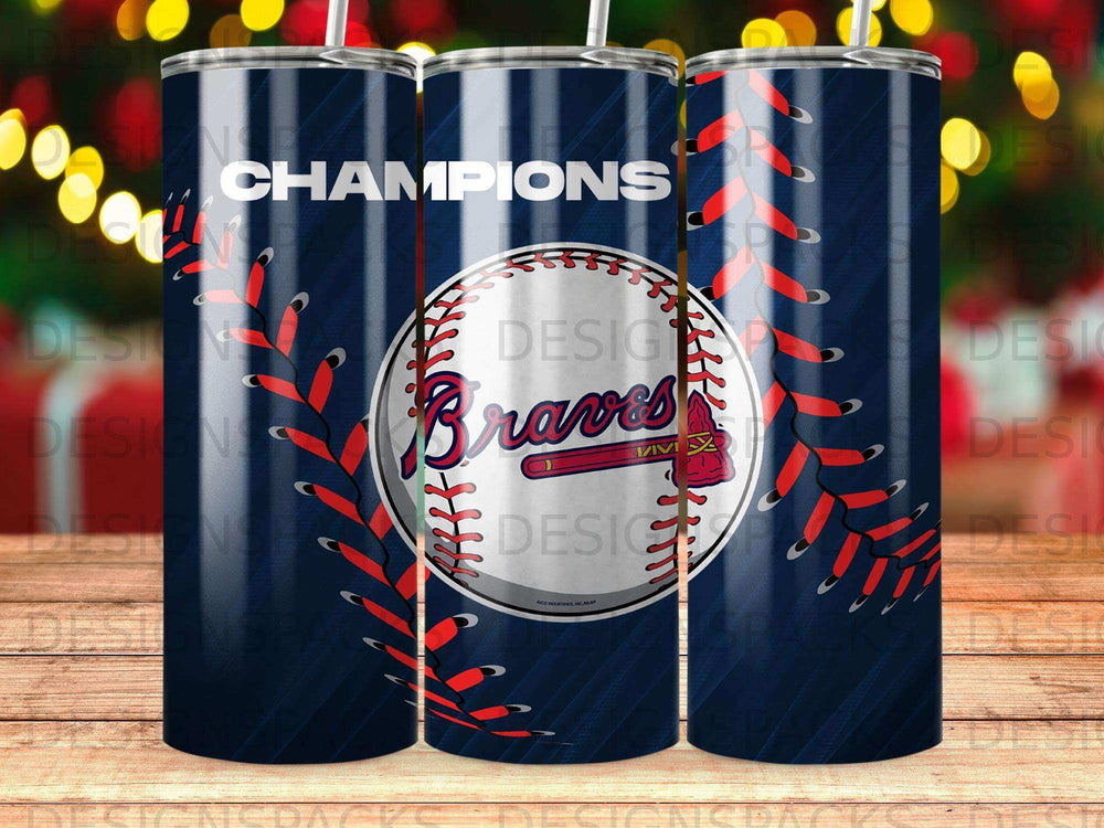 Champions Braves Baseball Stitching Blue Tumbler product type