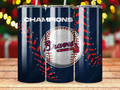 Champions Braves Baseball Stitching Blue Tumbler product type