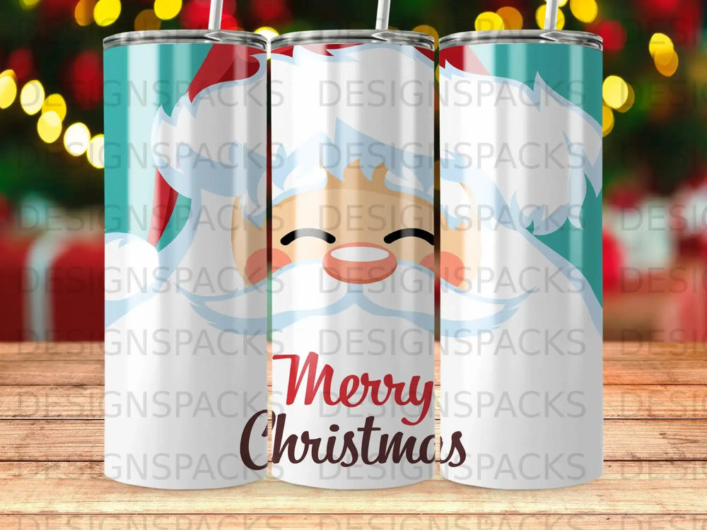 Merry Christmas Santa Claus Face Tumbler product type