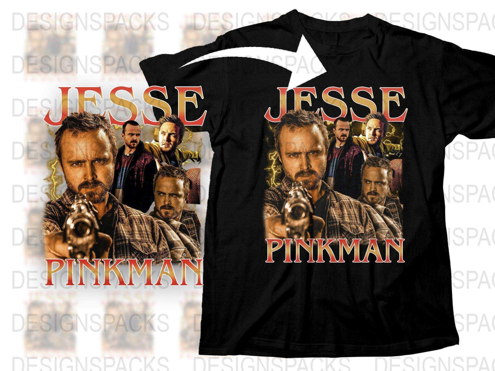 Jesse Pinkman Graphic T-Shirt, Breaking Bad Inspired Tee, Men's Fashion, Movie Character Shirt, Cotton Top, Vintage Look, Casual Wear
