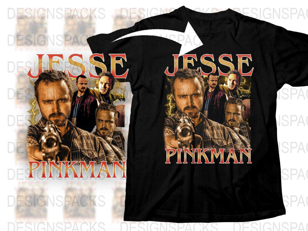 Jesse Pinkman Graphic T-Shirt, Breaking Bad Inspired Tee, Men's Fashion, Movie Character Shirt, Cotton Top, Vintage Look, Casual Wear