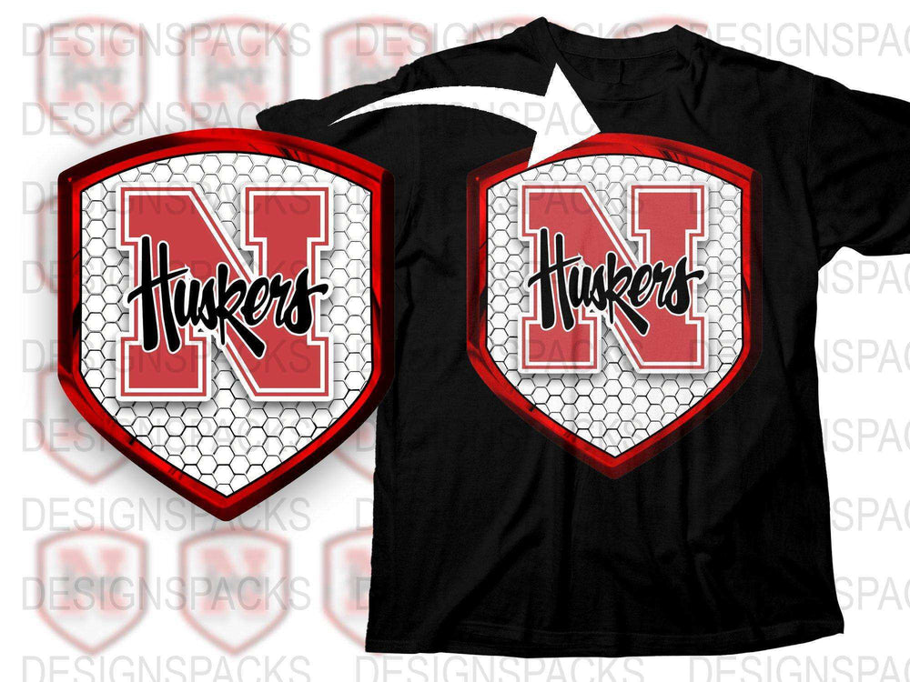 Nebraska Huskers T-Shirt, College Football Fan Gear, Unisex Sports Apparel, Red and White Team Shirt