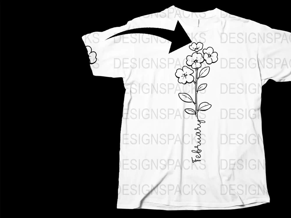 White Floral Graphic T-Shirt, Casual Cotton Tee, Spring Flower Apparel, Unisex Fashion Top