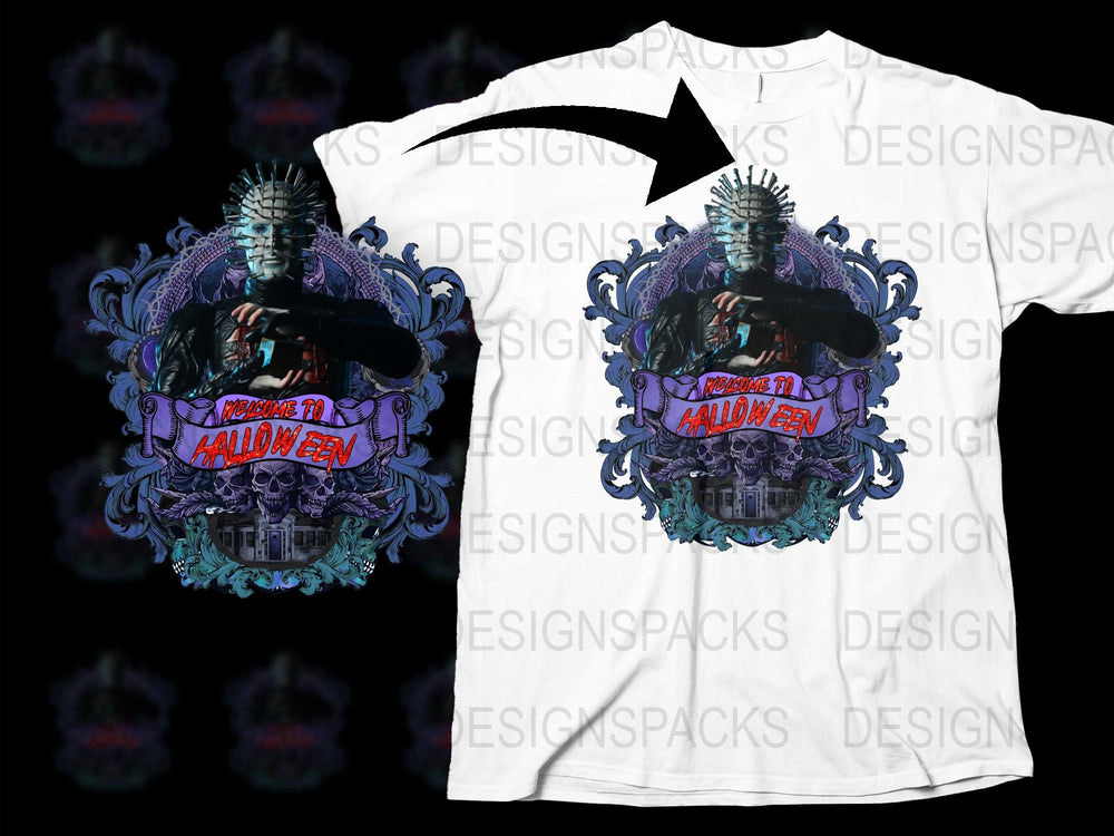 Halloween Horror Zombie King Graphic T-Shirt, Spooky Monster Tee, Unisex Casual Wear, Gift Idea