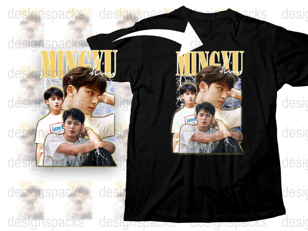 Pop Star Graphic T-Shirt, Men's Black Tee, Celebrity Photo Print, Casual Streetwear, Unique Gift Idea, Fashion Tops, Trendy Clothing