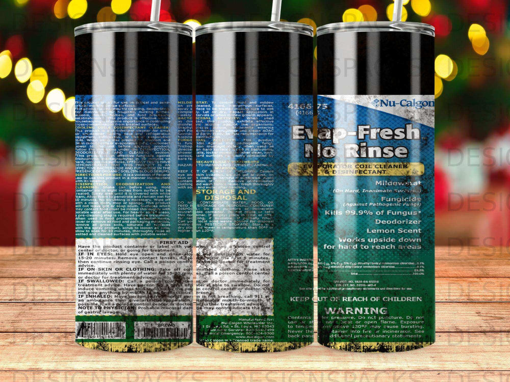 Nu-Calgon Evap-Fresh no-rinse evaporator coil cleaner and disinfectant.