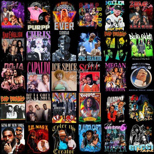 56 Music Mix V1 Designs Bundle Png
