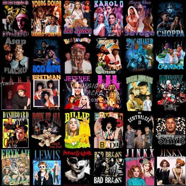 56 Music Mix V3 Designs Bundle Png