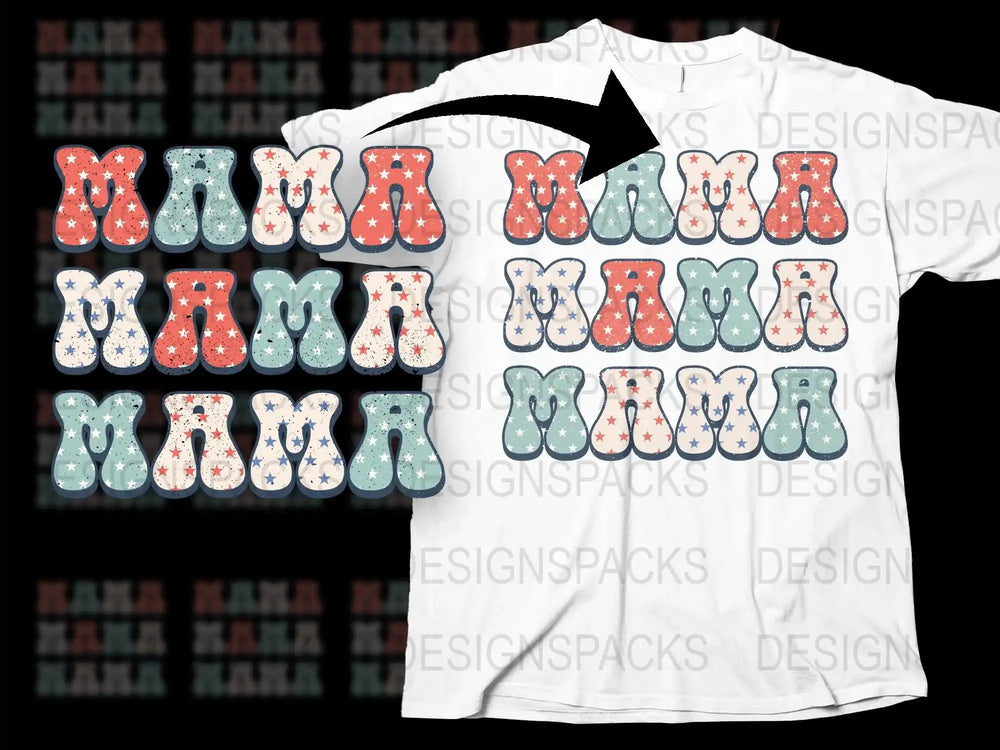 Mama Bear T-Shirt, Floral Pattern Letters, Women's Fashion Tee, Gift for Mom, Mother's Day Special, Casual Wear