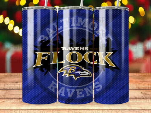 Baltimore Ravens Football Flock Unique Design Tumbler product type