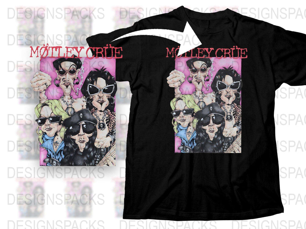 Vintage Mötley Crüe Band T-Shirt, Classic Rock Music Tee, Retro 80s Graphic Shirt, Unisex Heavy Metal Apparel