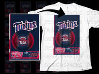 Load image into Gallery viewer, Minnesota Twins Baseball Fan T-Shirt for Enthusiasts
