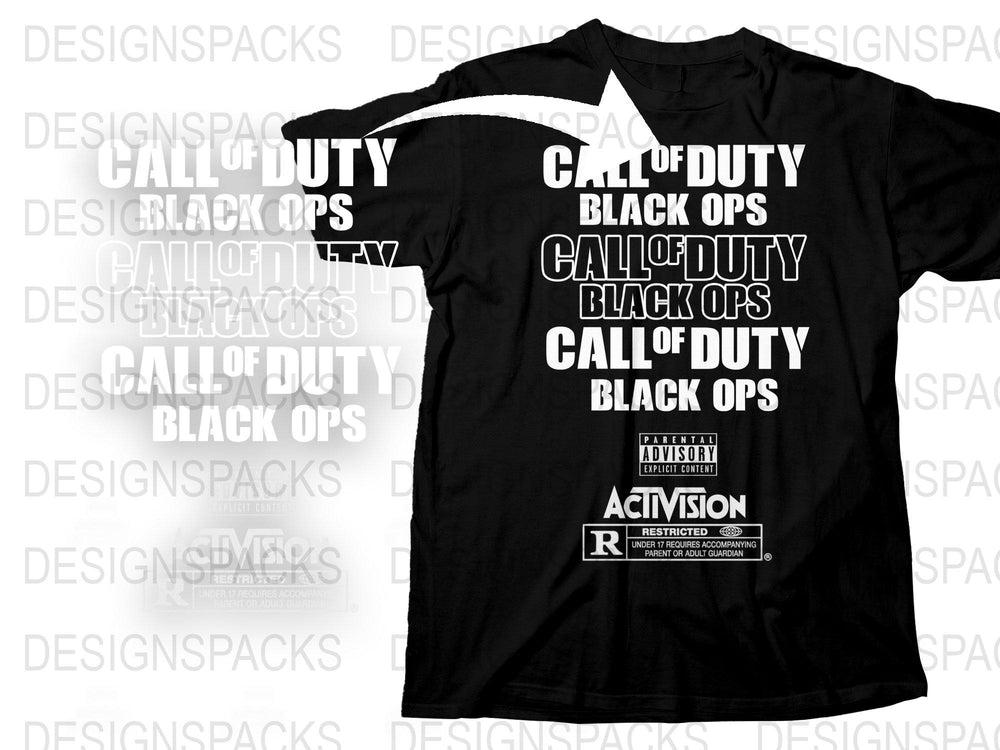 Call of Duty Black Ops Inspired T-Shirt, Gamer Graphic Tee, Men's Video Game Shirt, Gift for Gamers