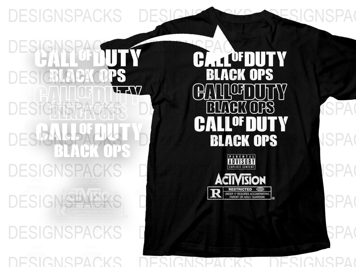 Call of Duty Black Ops Inspired T-Shirt, Gamer Graphic Tee, Men's Video Game Shirt, Gift for Gamers