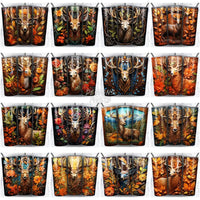Load image into Gallery viewer, 57 Deer 3D Tooled Leather Tumbler Wrap Bundle Jpg
