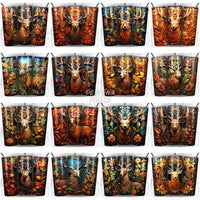 Load image into Gallery viewer, 57 Deer 3D Tooled Leather Tumbler Wrap Bundle Jpg
