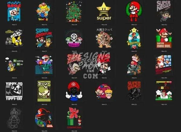 57 Gaming Designs Bundle PNG