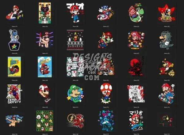 57 Gaming Designs Bundle PNG