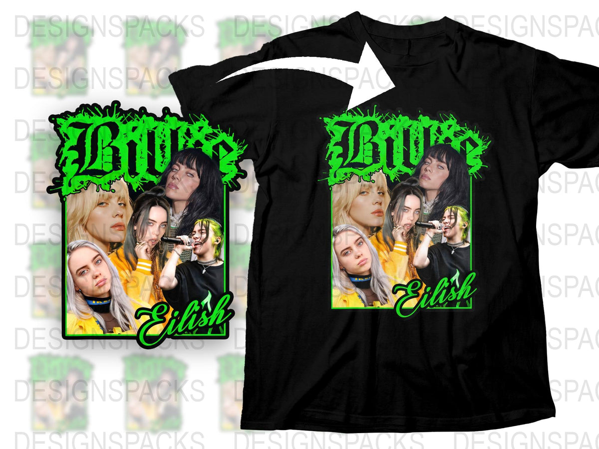 Billie Eilish Inspired T-Shirt, Graphic Tee, Music Artist Fan Merch, Pop Culture Apparel, Trendy Concert Clothing