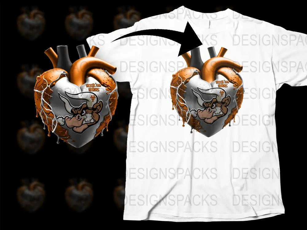 Unique Steampunk Heart T-Shirt, Mechanical Heart Design, Vintage Style Tee, Cool Graphic Shirt for Men and Women