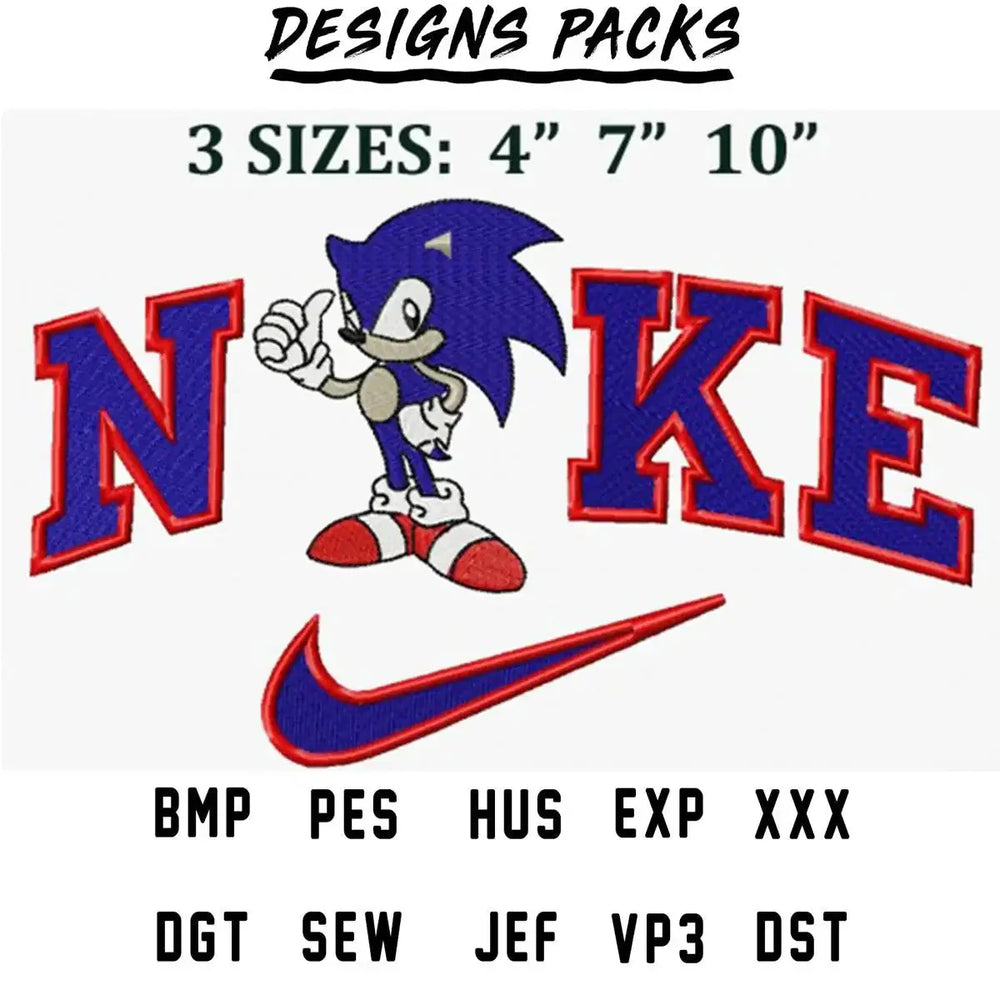 hedgehog Cartoon Thums Up Gaming Sport Embroidery Design