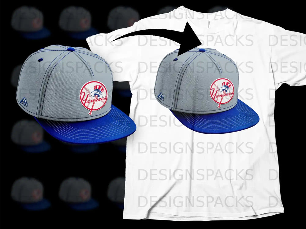 Classic Yankees Cap with Blue Brim Hat