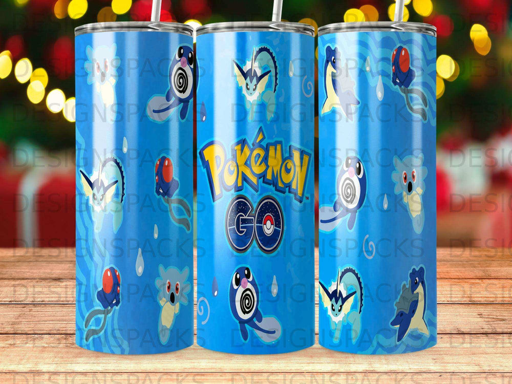 Blue Pokémon GO Water Type Character Tumbler product type